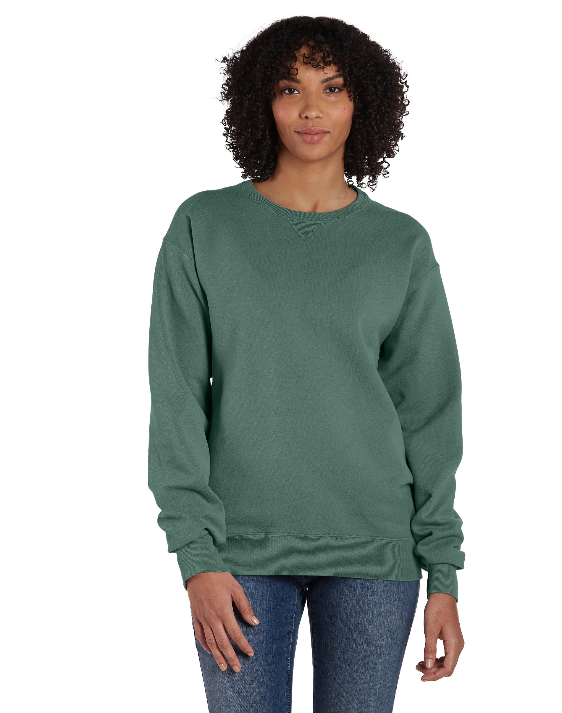 Hanes Originals Unisex Garment Dyed Crewneck Sweatshirt